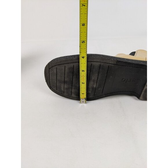 Franco Sarto Jellisa 8M Preowned Cream Beige Ankle Boot Flats Round Toe Women - Picture 9 of 10